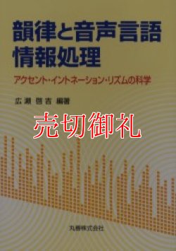 画像1: 韻律と音声言語情報処理　アクセント・イントネーション・リズムの科学