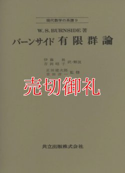 画像1: バーンサイド有限群論　現代数学の系譜　９