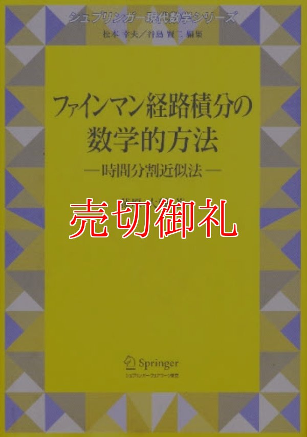 画像1: ファインマン経路積分の数学的方法　時間分割近似法　シュプリンガー現代数学シリーズ