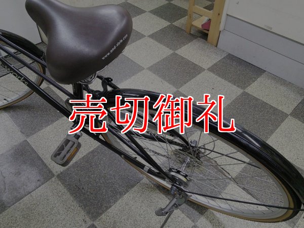 画像3: 〔中古自転車〕a.n.design works（エー・エヌ・デザインワークス）　シティサイクル　27インチ　外装6段変速　LEDオートライト　ローラーブレーキ　ブラック　状態良好