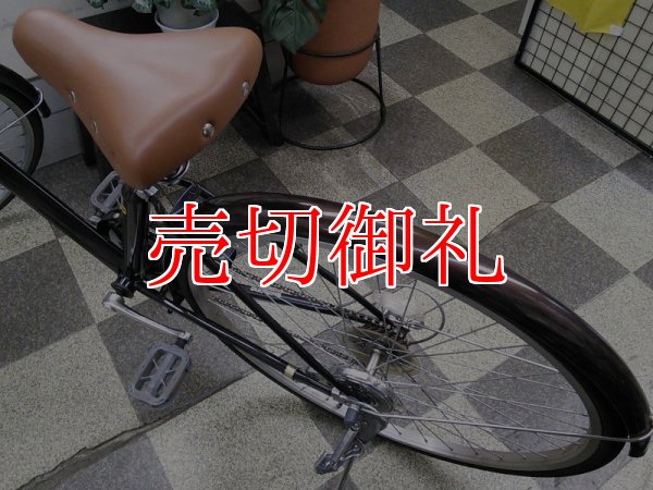 画像4: 〔中古自転車〕シティサイクル　27インチ　外装6段　ブラック×ブラウン