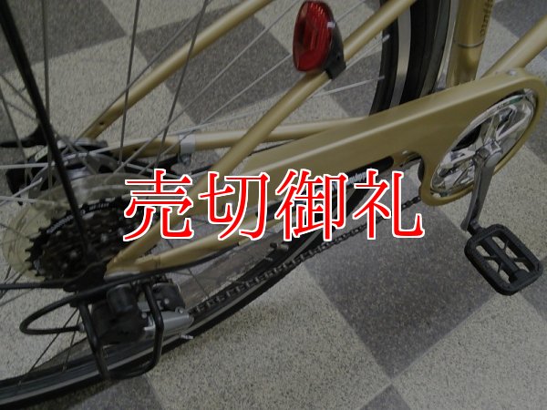 画像3: 〔中古自転車〕シティサイクル　27インチ　外装6段変速　LEDオートライト　ローラーブレーキ　ゴールド