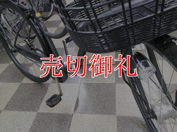 画像2: 〔中古自転車〕シティサイクル　700×40C　内装3段変速　LEDオートライト　大容量超ワイドカゴ　ブラック