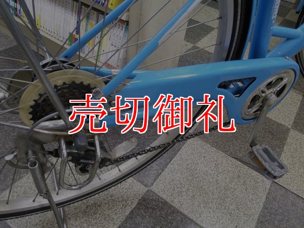 画像3: 〔中古自転車〕シティサイクル　27インチ　外装6段変速　LEDオートライト　ローラーブレーキ　BAA自転車安全基準適合　ライトブルー