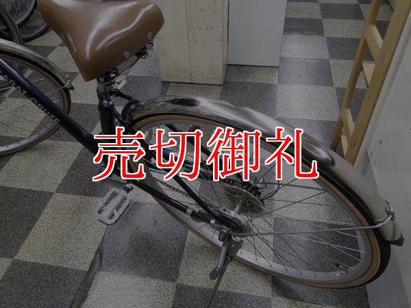 画像4: 〔中古自転車〕シティサイクル　27インチ　外装6段変速　大型ステンレスカゴ　BAA自転車安全基準適合　ダークブルー