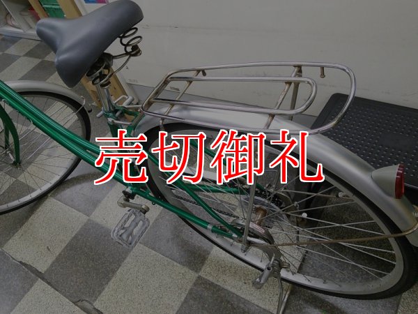 画像4: 〔中古自転車〕シティサイクル　27ンチ　6段変速　タイヤ新品　グリーン