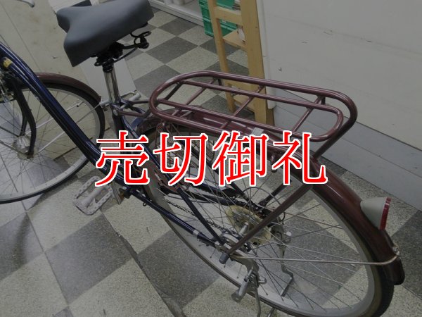 画像4: 〔中古自転車〕シティサイクル　27インチ　外装6段変速　LEDオートライト　ローラーブレーキ　ブルー×ブラウン