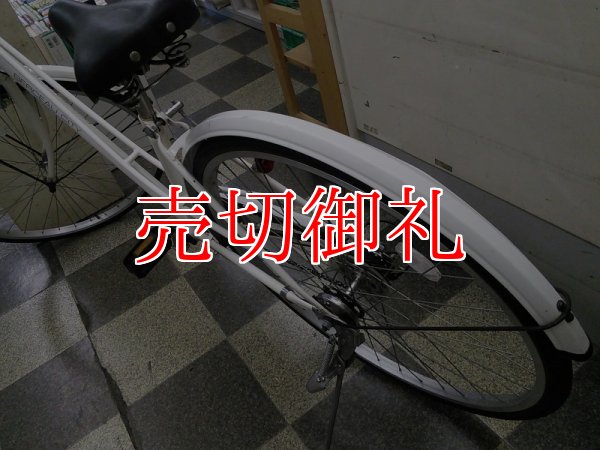 画像4: 〔中古自転車〕シティサイクル　27インチ　外装6段変速　リモートレバーライト　ローラーブレーキ　BAA　ホワイト