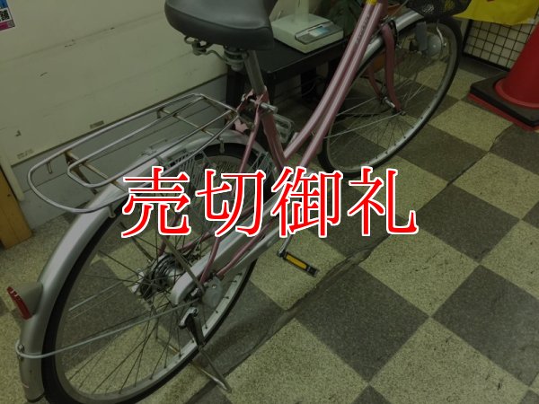 画像4: 〔中古自転車〕マルキン　シティサイクル　ママチャリ　26インチ　内装3段変速　ローラーブレーキ　赤系