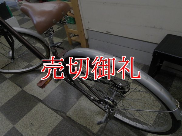 画像4: 〔中古自転車〕シティサイクル　27ンチ　外装6段変速　2LEDオートライト　ローラーブレーキ　BAA自転車安全基準適合　ブラウン