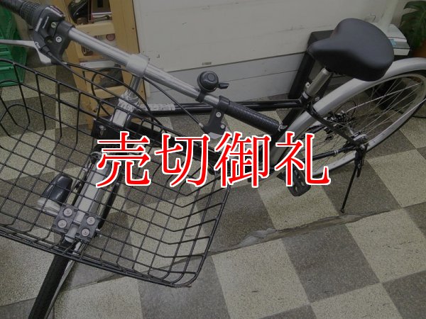 画像5: 〔中古自転車〕シティサイクル　27インチ　外装6段変速　オートライト　ローラーブレーキ　超ワイドデカカゴ　ブラック