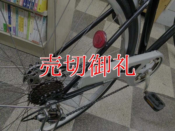 画像3: 〔中古自転車〕シティサイクル　27インチ　外装6段変速　オートライト　ローラーブレーキ　超ワイドデカカゴ　ブラック