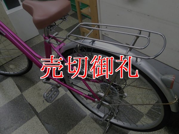 画像4: 〔中古自転車〕シティサイクル　ママチャリ　26インチ　外装6段変速　LEDオートライト　レッド