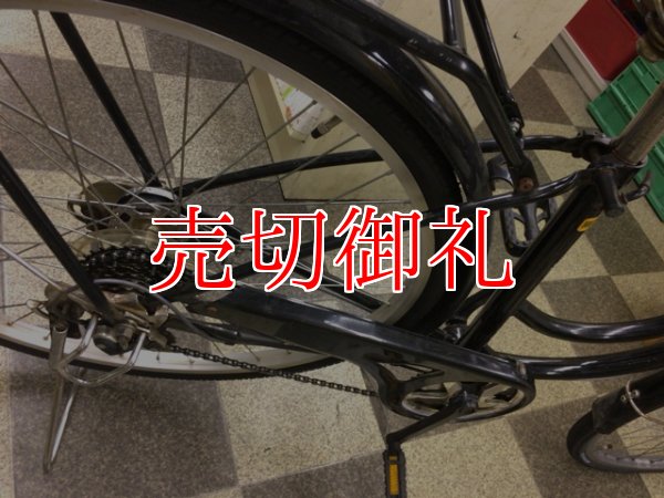 画像3: 〔中古自転車〕シティサイクル　26インチ　外装6段変速　オートライト　ブラック