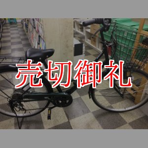 画像: 〔中古自転車〕シティサイクル　26インチ　外装6段変速　2LEDライト　ブラック