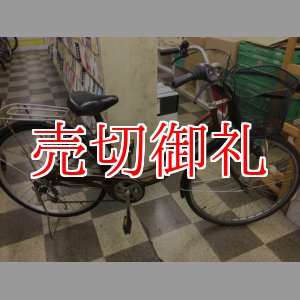 画像: 〔中古自転車〕シティサイクル　ママチャリ　26インチ　外装6段変速　ブラウン