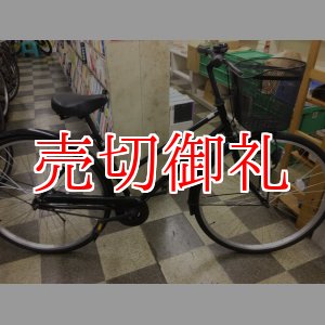 画像: 〔中古自転車〕シティサイクル　27インチ　シングル　ブラック