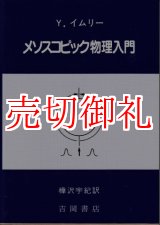 画像: メソスコピック物理入門　物理学叢書　８５