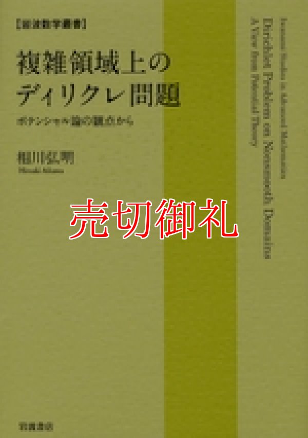 画像1: 複雑領域上のディリクレ問題　ポテンシャル論の観点から　岩波数学叢書