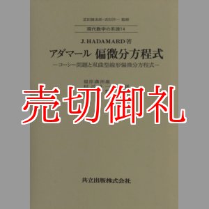 画像: アダマール偏微分方程式　コーシー問題と双曲型線形偏微分方程式　現代数学の系譜　１４