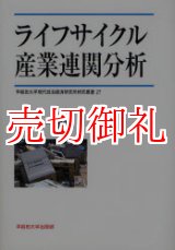 画像: ライフサイクル産業連関分析　早稲田大学現代政治経済研究所研究叢書　２７