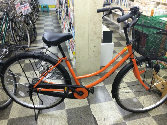26インチ ママチャリ オレンジ お買得‼︎ - 自転車本体